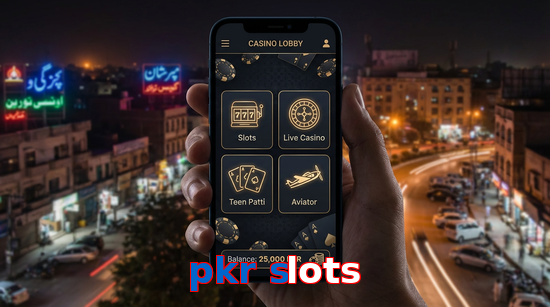 Main screen of Pkr Slots app page for PK players