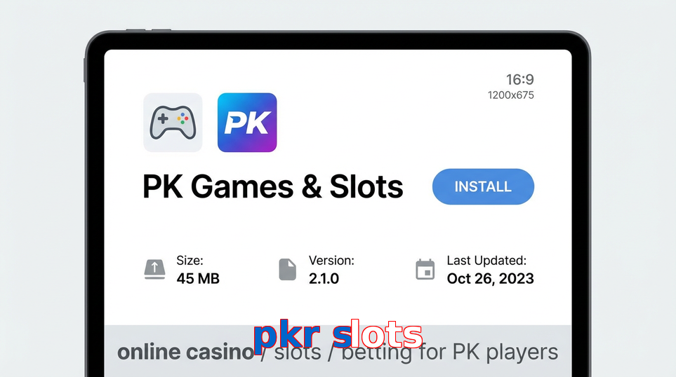 Game list for Pkr Slots gameapk section