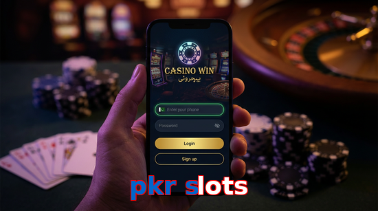 Main screen of Pkr Slots login page for PK players